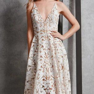 Dress The Population Blair Sleeveless Sequin Lace Midi Dress